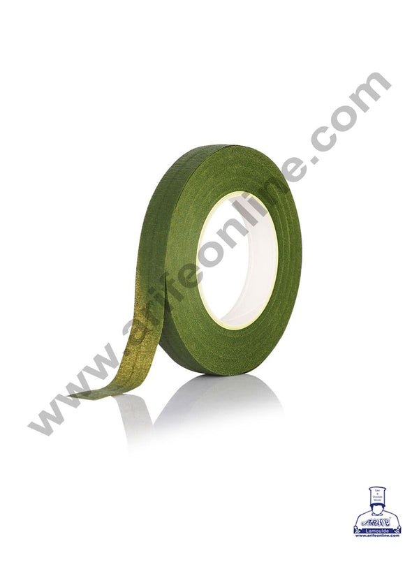 Cake Decor Artificial Flower Floral Tape Stamen Wrapping Florist Tape Self-Adhesive Bouquet Floral Stem Tape - Green