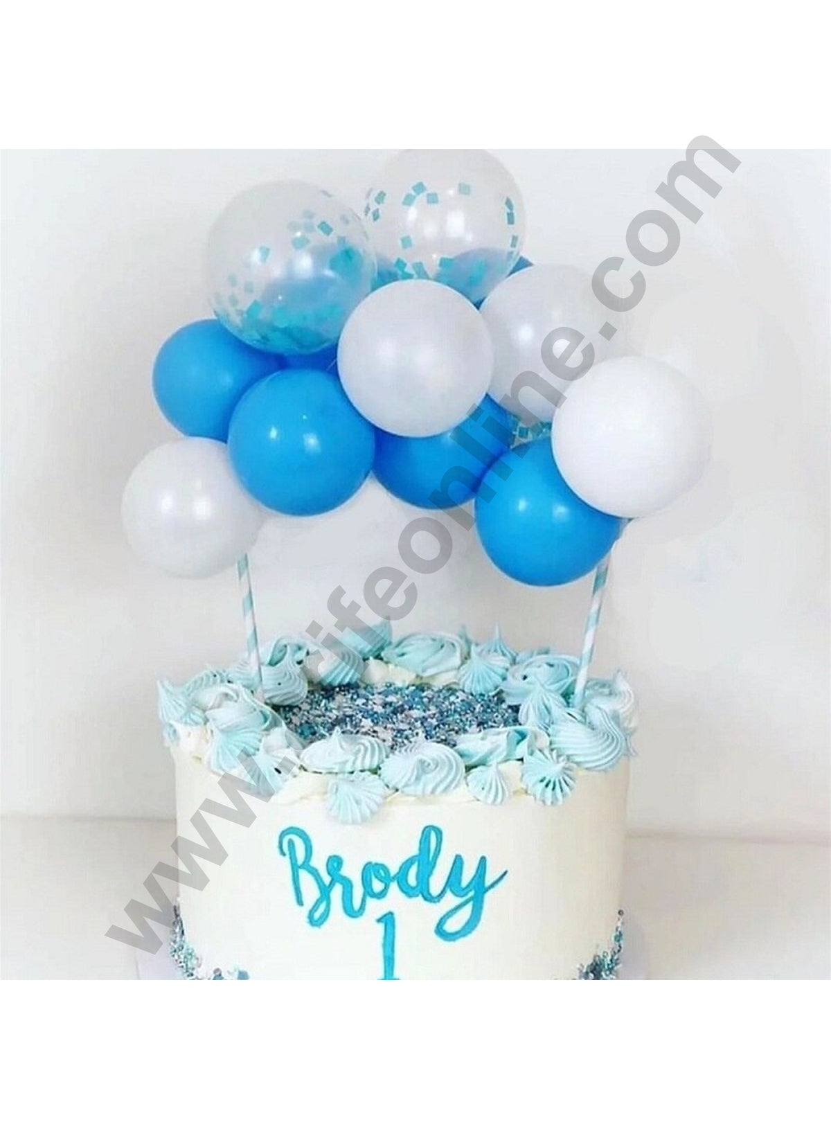 ROSE GOLD BALLOON CONFETTI CAKE TOPPER WEDDING PARTY BIRTHDAY BRIDAL HEN  BABY | eBay