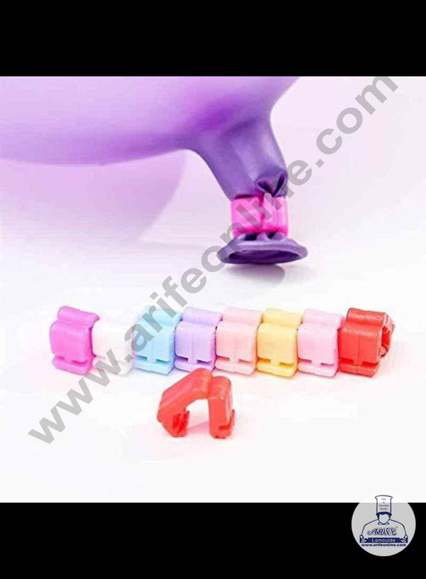 Cake Decor Balloon Sealing Clips for Birthday Decoration - Set of 50 Pc
