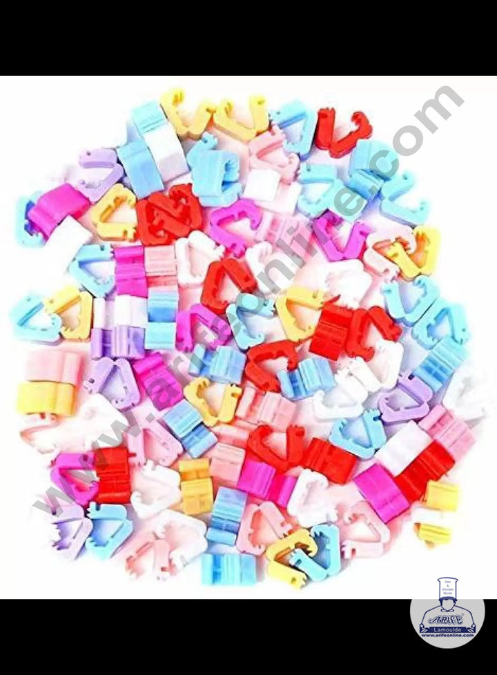 Cake Decor Balloon Sealing Clips for Birthday Decoration - Set of 50 Pc