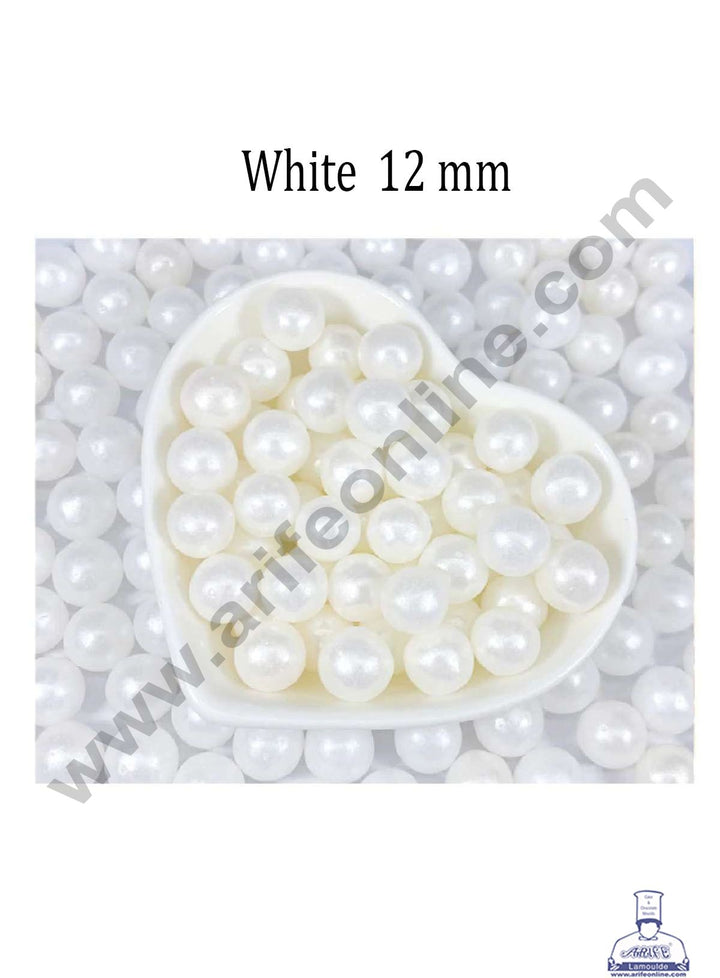 Cake Decor Balls Sugar Candy - White 12 mm - 500 gm