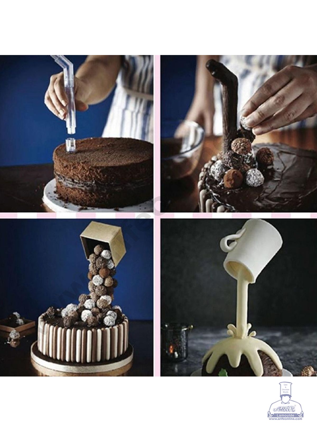 CAKE DECOR™ Cake Pouring Kit Anti Gravity Cake Support Structure for E ...