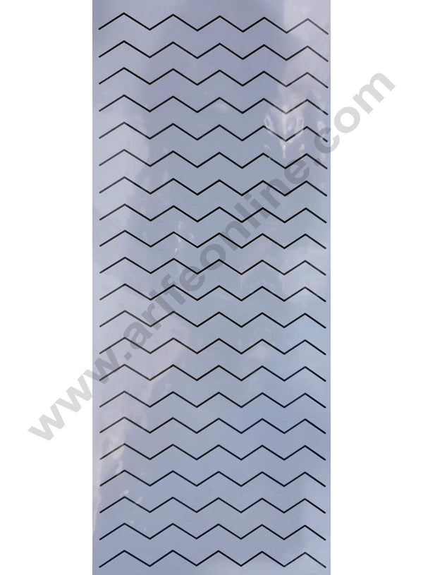 Cake Decor Wedding Cake Stencil, Cake Border Side Decoration Tool Geometric Wave Design SBST-025