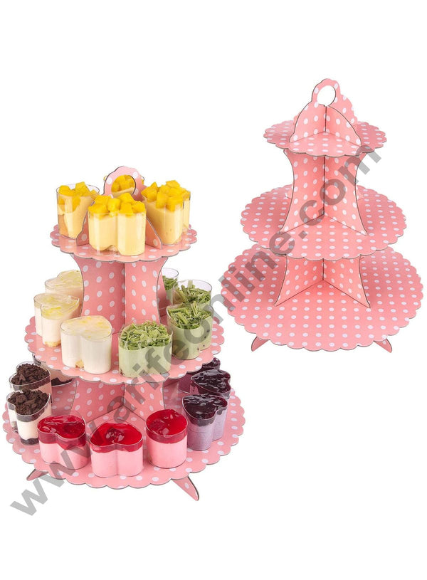 Cake Decor Cardboard Cupcake Stand - 3 Tier