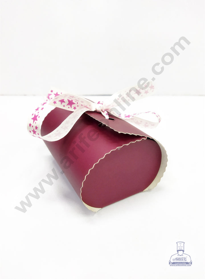 Cake Decor Cardboard Paper Chocolate Boxes - Maroon (Pack of 10pcs) SBEB-009-Maroon