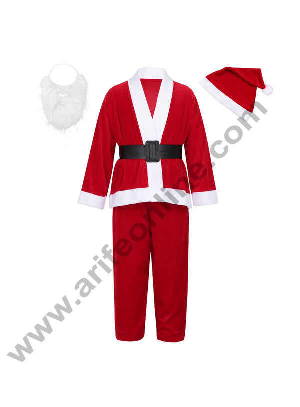 Cake Decor Children's Santa Suit Christmas Child Santa Claus Kids Costume Xmas Party