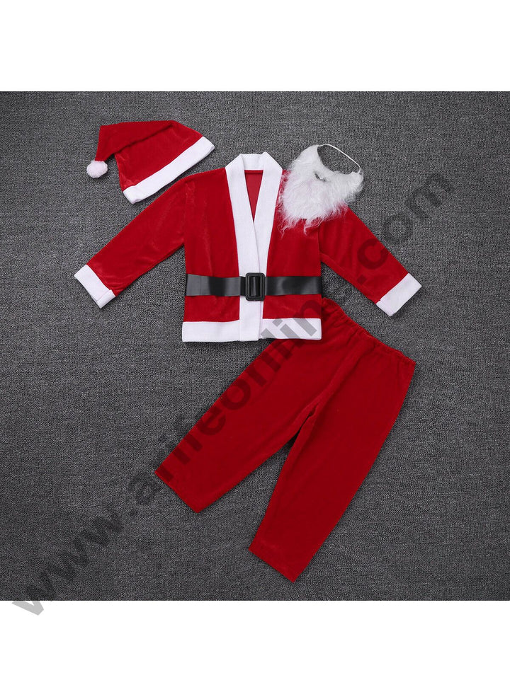 Cake Decor Children's Santa Suit Christmas Child Santa Claus Kids Costume Xmas Party