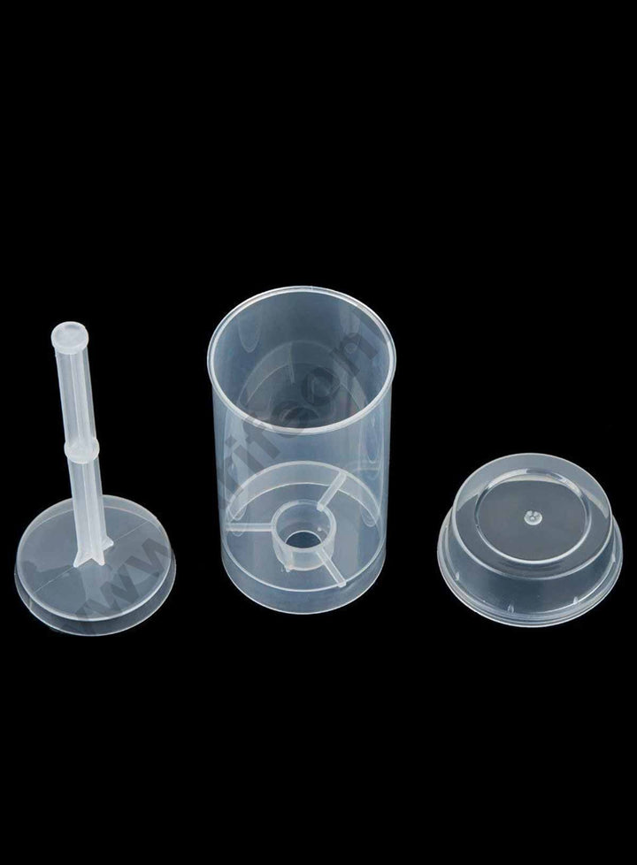Plastic Cake Push Up Pop Containers, Cake Pop Shooter with Lids, Clear,  170x47mm