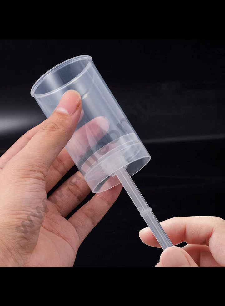 30pcs Round Push-Up Cake Shooter Plastic Clear Cake Holder Push Pops Cake Container with Lid, Size: 17.5*5*5cm