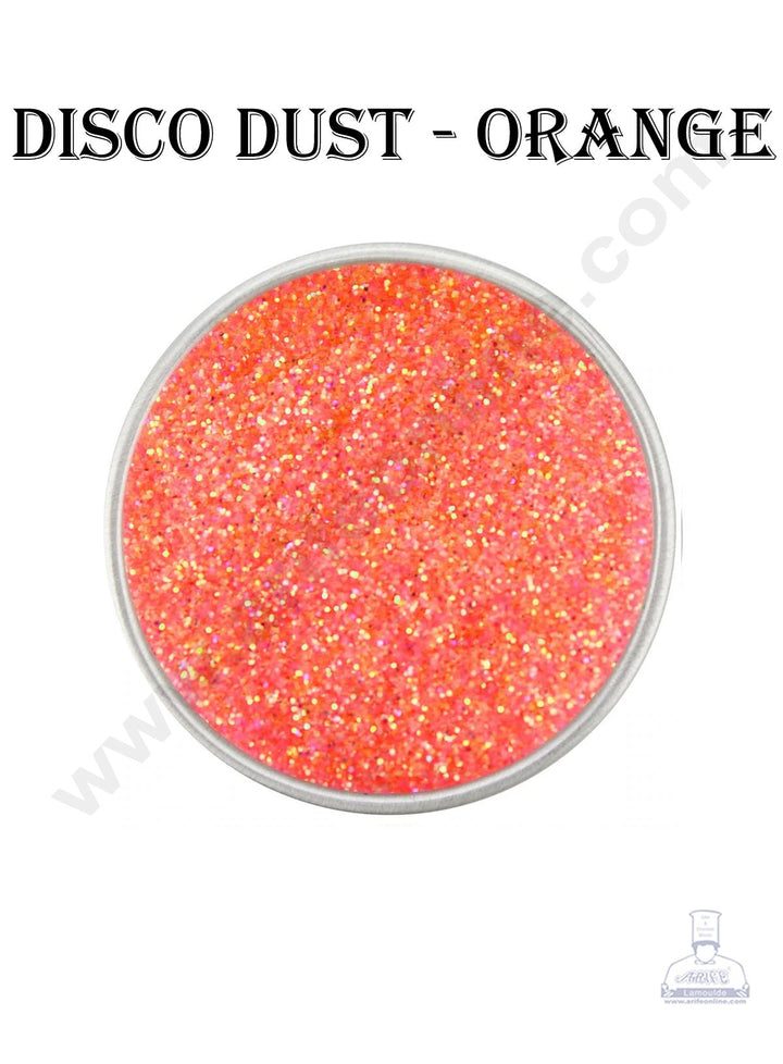 Cake Decor Disco Dust - Orange (10 gm)