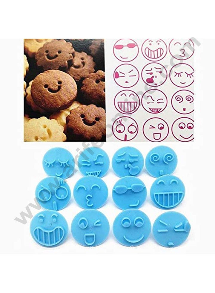 Cake Decor Emoji Cookie Cutters Shapes Plastic Chocolate Candy Molds for Baking 13 pcs