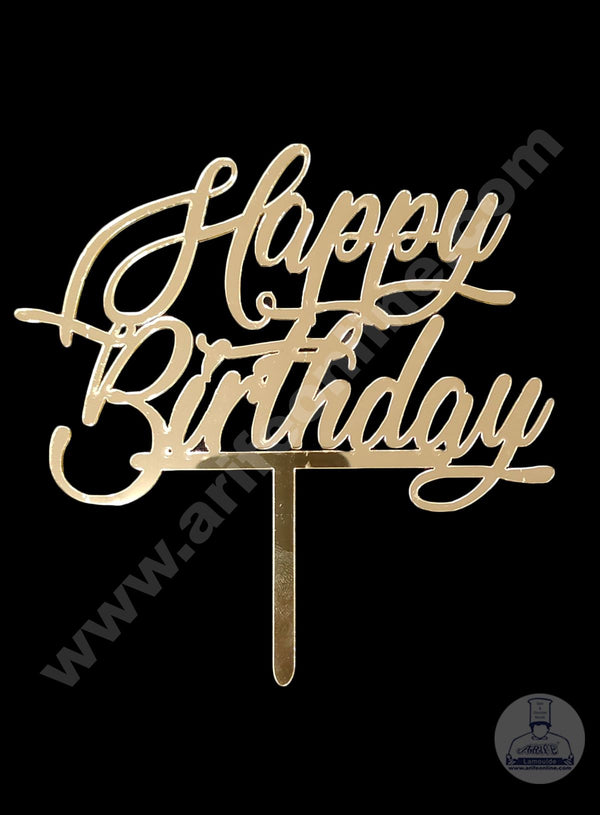 Cake Decor Exclusive Acrylic Cake Topper - Happy Birthday