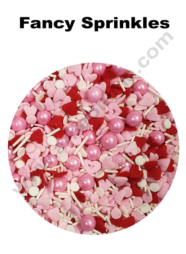 Cake Decor Sugar Candy - Fancy Sprinkles Mix Vermicelli Mix Ball and Heart Confetti