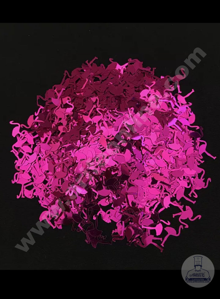 Cake Decor Flamingo Shape Confetti for Table Party Decoration - Pink