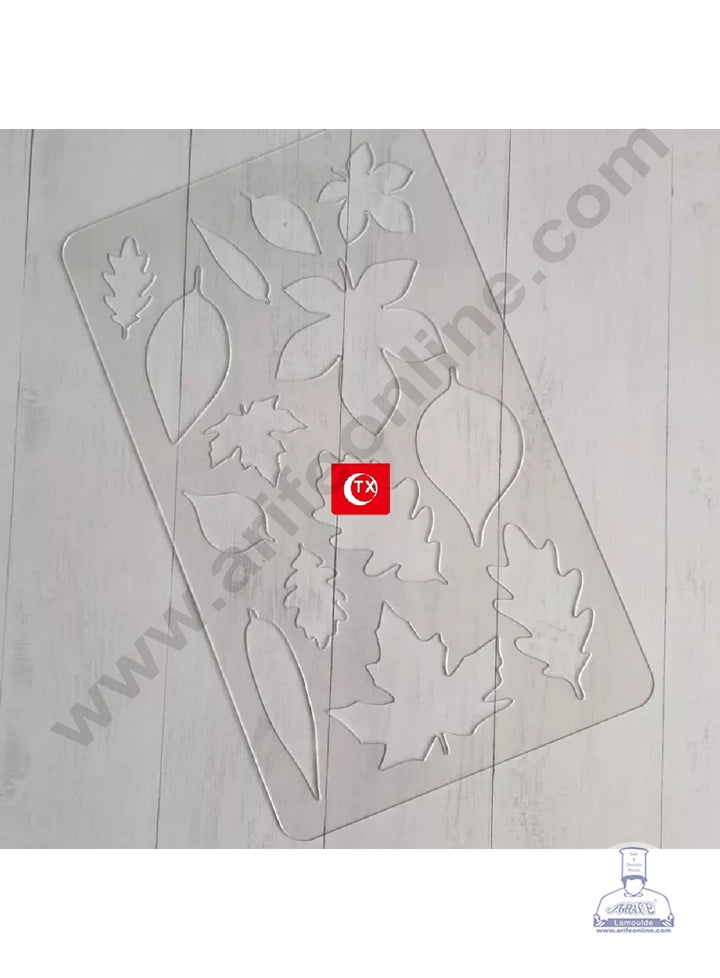 Cake Decor Flower Making Chocolate Stencil Mould - Autumn Leaves (SBTXF-008)