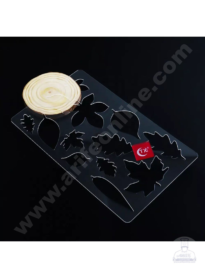 Cake Decor Flower Making Chocolate Stencil Mould with new Flower Arts - Autumn Leaves (SBTXF-008)