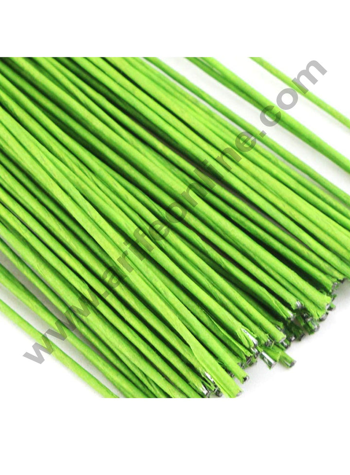 Cake Decor Green Floral Stem Wire for Artificial Flower Making Gauge Wire - 20 Gauge