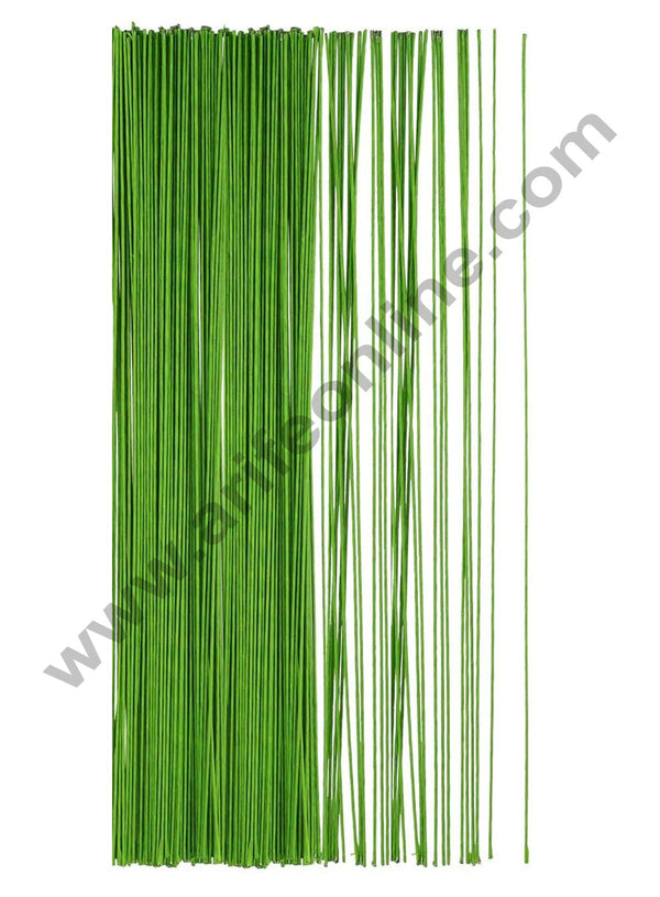 Cake Decor Green Floral Stem Wire for Artificial Flower Making Gauge Wire - 20 Gauge