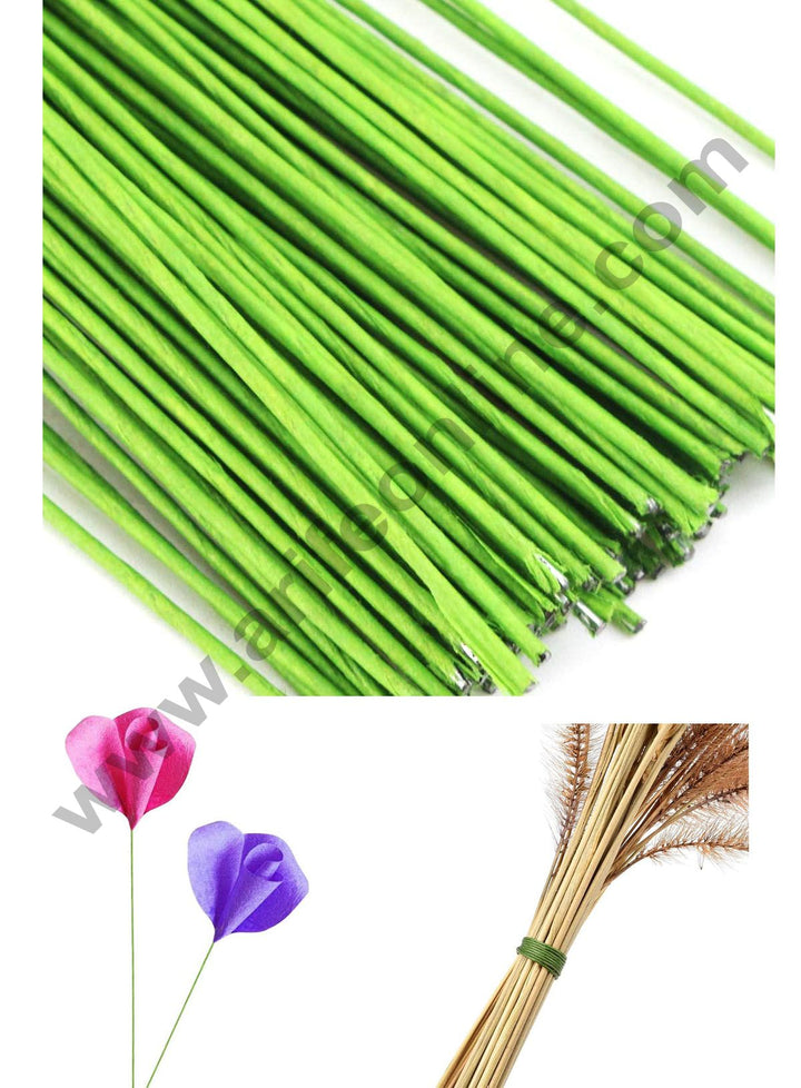 Cake Decor Green Floral Stem Wire for Artificial Flower Making Gauge Wire - 20 Gauge