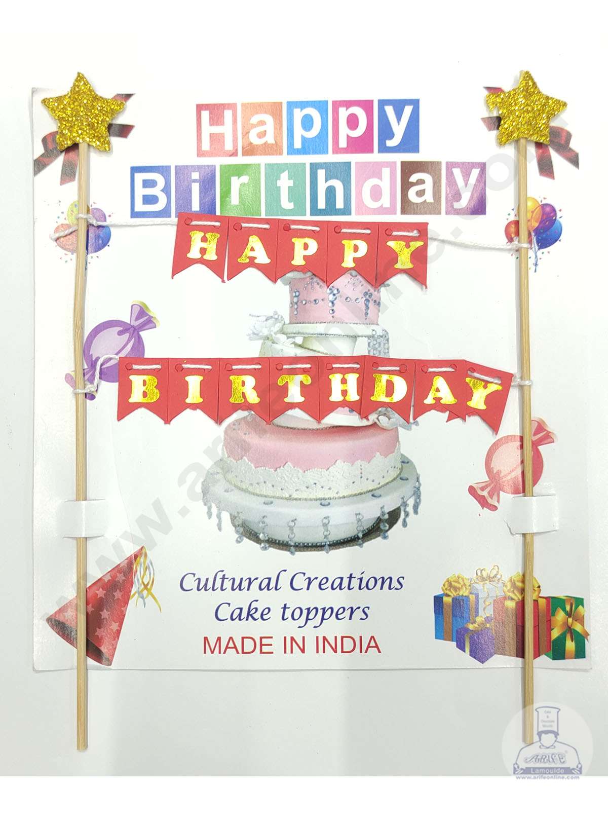 LeeSky 1st Birthday Cake Topper- One Cake Topper Glitter, India | Ubuy
