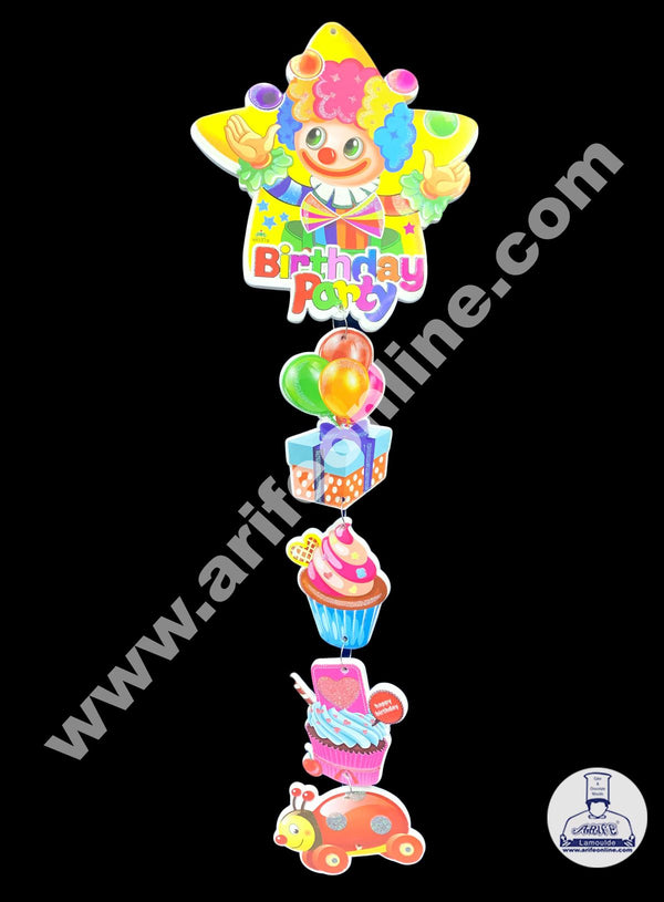 Cake Decor Joker Birthday Party Theme Foam Long Banners for Birthday Decoration - Set of 1 Pc