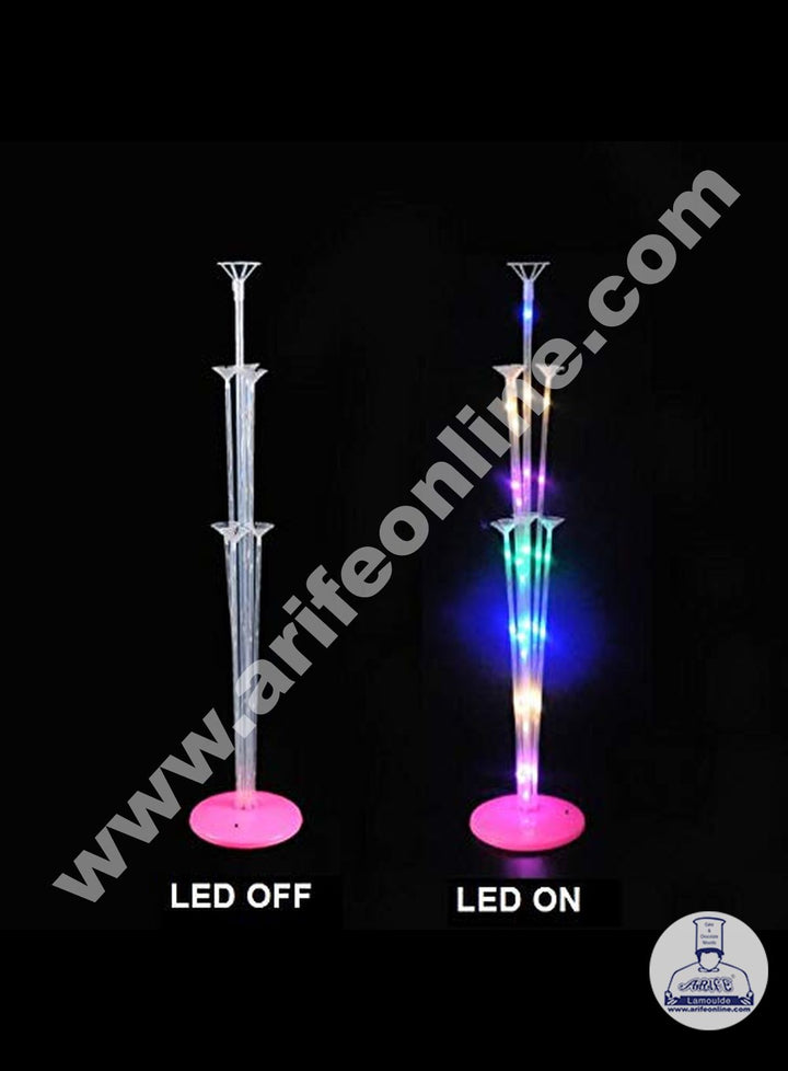 Cake Decor Latex Balloon Stick Stand with LED Column Stand