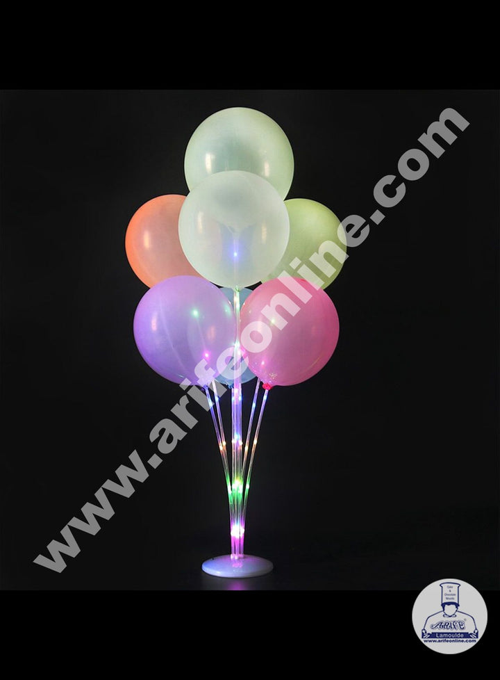 Cake Decor Latex Balloon Stick Stand with LED Column Stand