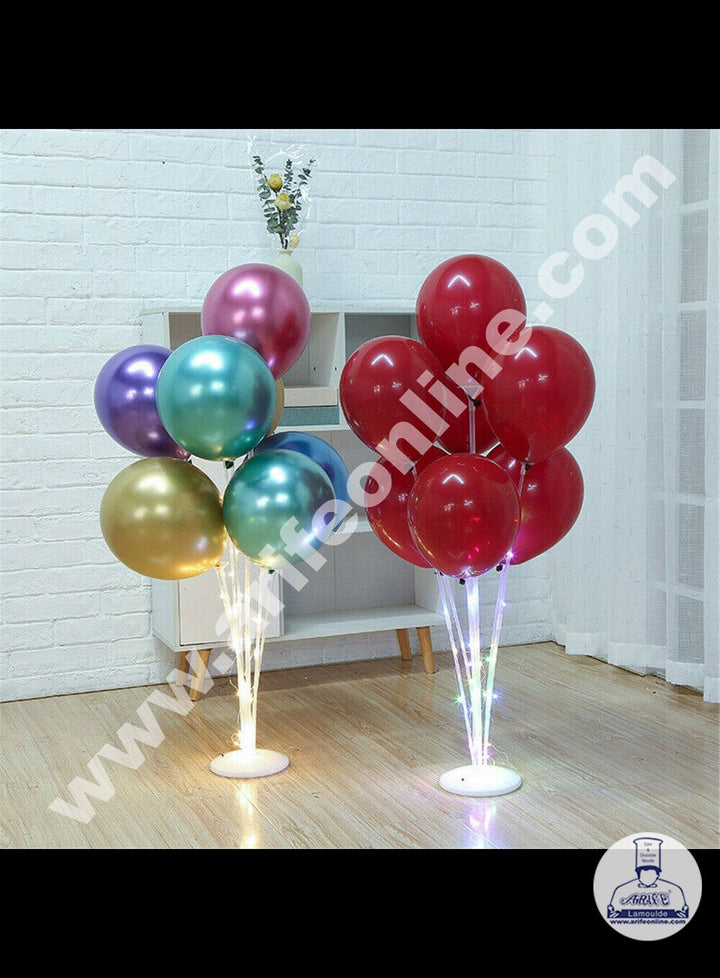 Cake Decor Latex Balloon Stick Stand with LED Column Stand