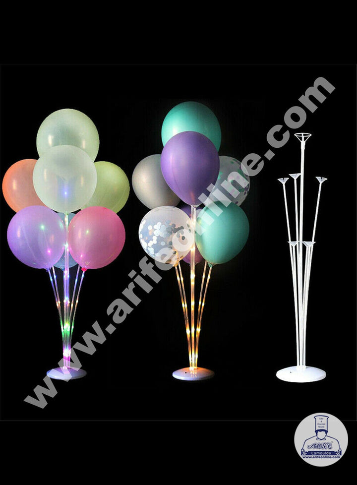 Cake Decor Latex Balloon Stick Stand with LED Column Stand