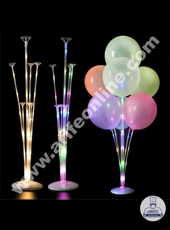 Cake Decor Latex Balloon Stick Stand with LED Column Stand
