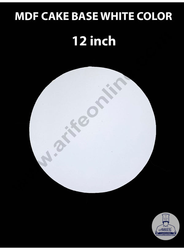 Cake Decor MDF Cake Base 10 Pieces Round - White Color - 12 inch