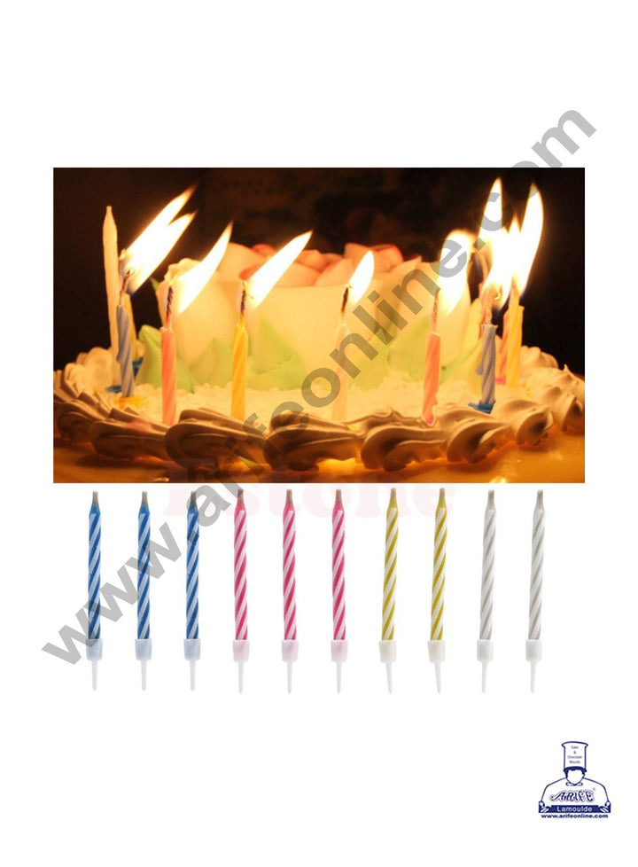 Cake Decor Magic Candles for Party Decoration for Cake and Cupcake - Set of 10 Pc