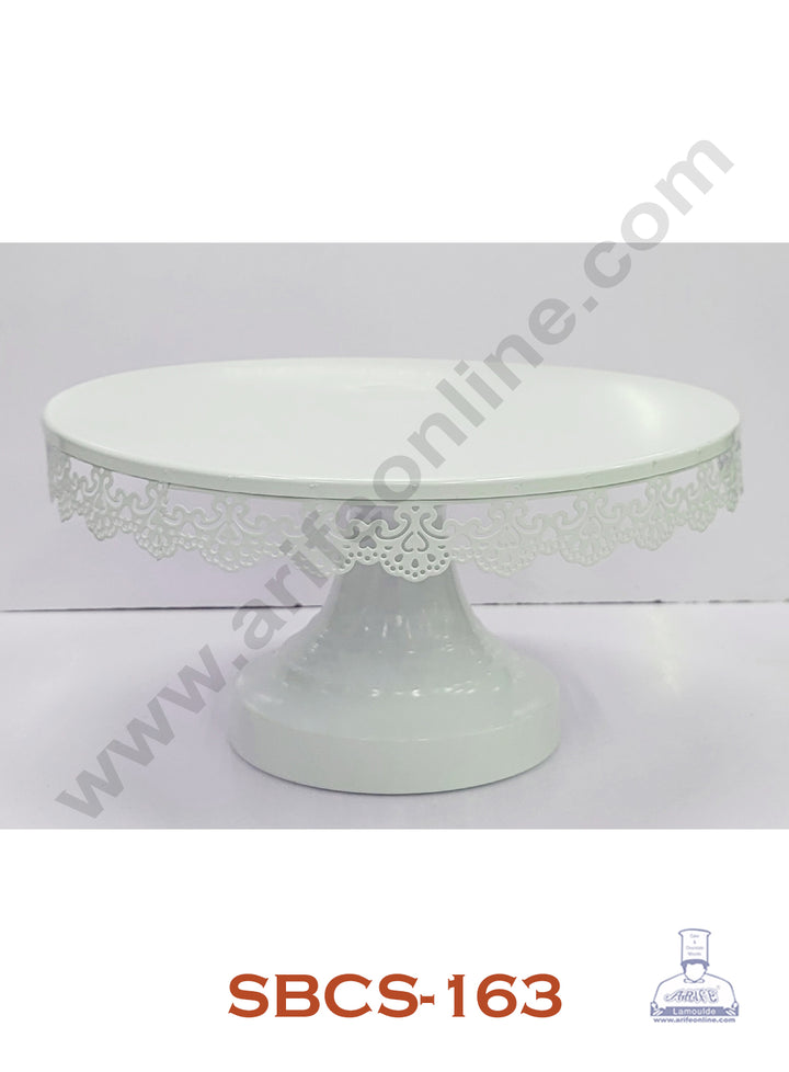 Cake Decor Metal Fancy Cake Display Stand & Cup Cake Stand - White (SBCS-163)