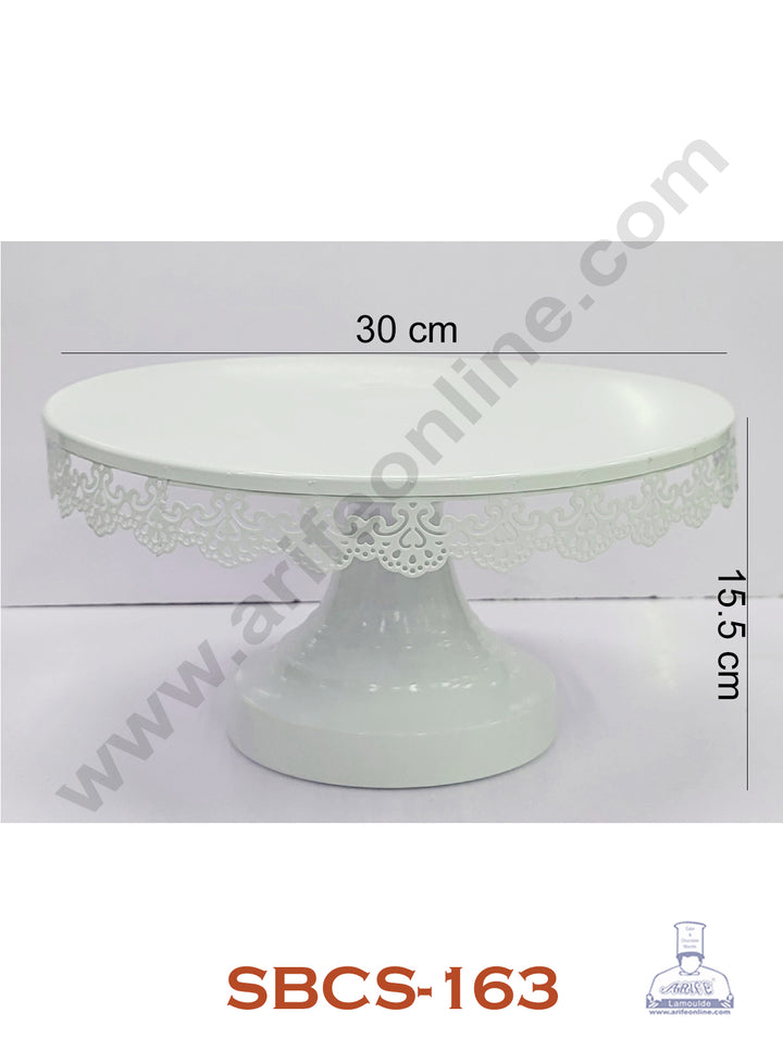 Cake Decor Metal Fancy Cake Display Stand & Cup Cake Stand - White (SBCS-163)