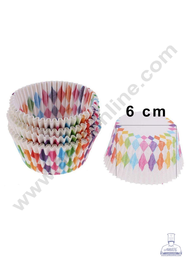 Cake Decor Mini Cupcake Liner Baking Cups Cupcake Mold Paper Muffin Random 100 Pcs - 6cm (Single/Assorted Color/Prints)