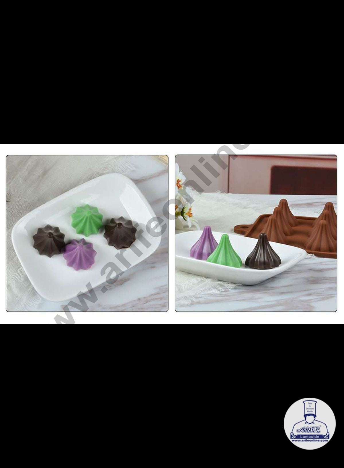 Cake Decor Modak Shape 15 Cavity Chocolate Mould, Ganesh Chaturti Fest ...