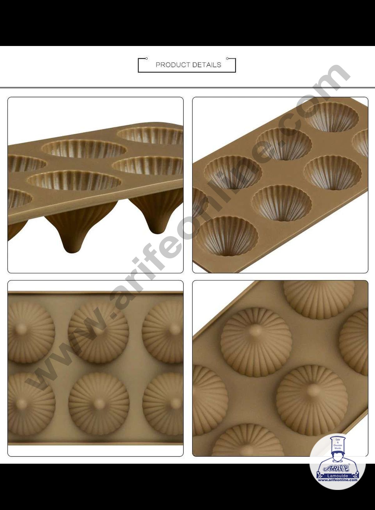 Cake Decor Modak Shape 8 Cavity Chocolate Mould, Ganesh Chaturti Festi ...