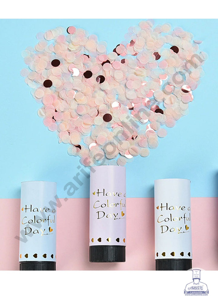 Cake Decor Multi Color Confetti Party Popper - 1 pc