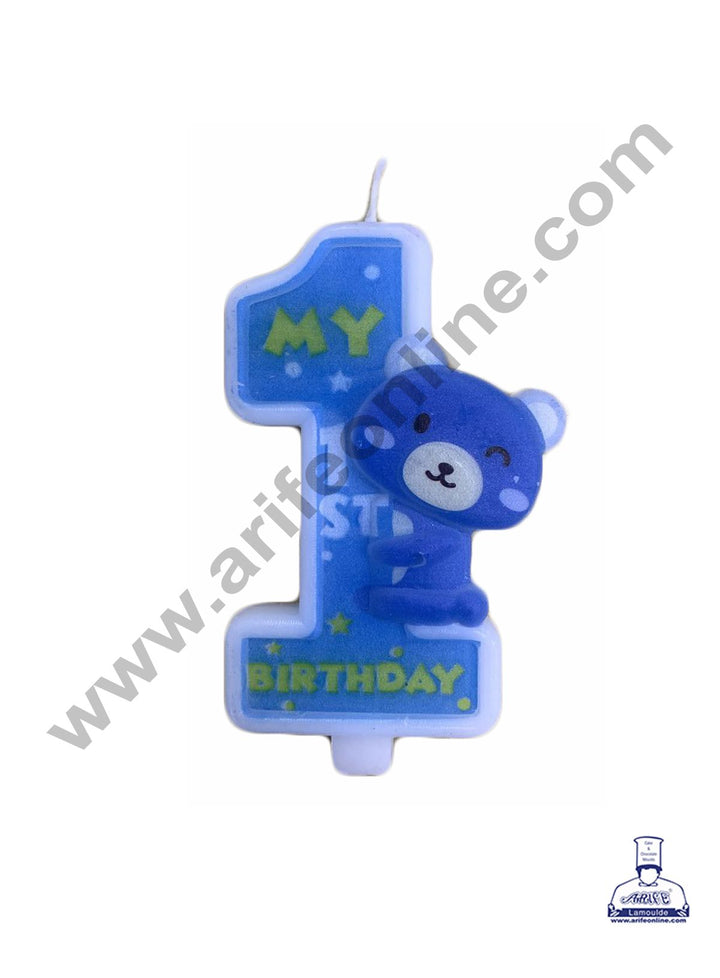 Cake Decor My 1st Birthday Candle for Birthday Party Decoration for Cake and Cupcake – Blue ( Set of 1 Pc )