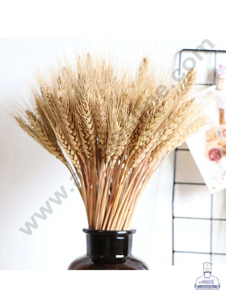 Cake Decor Natural Dried Wheat Grass Wheat Stalks For Cake Decoration Bouquet Wedding Party Centerpieces Decorative (10 pcs pack)