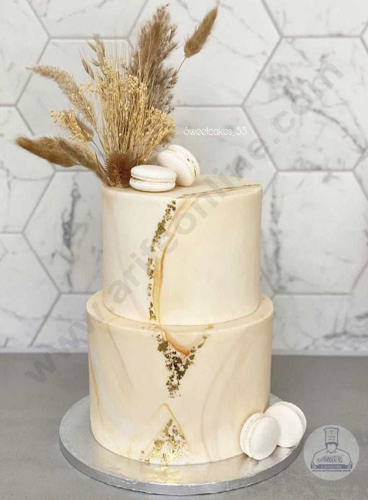 Cake Decor Natural Dried Wheat Stalks For Cake Decoration Bouquet Wedding Party Centerpieces Decorative (10 pcs pack)