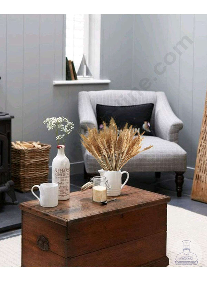 Cake Decor Natural Dried Wheat Stalks For Cake Decoration Bouquet Wedding Party Centerpieces Decorative (10 pcs pack)