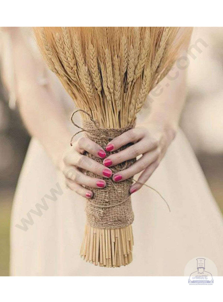 Cake Decor Natural Dried Wheat Stalks For Cake Decoration Bouquet Wedding Party Centerpieces Decorative (10 pcs pack)