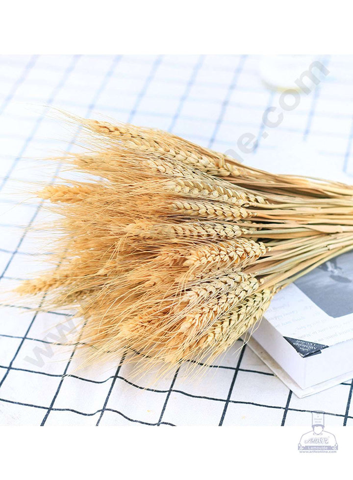 Cake Decor Natural Dried Wheat Stalks For Cake Decoration Bouquet Wedding Party Centerpieces Decorative (10 pcs pack)