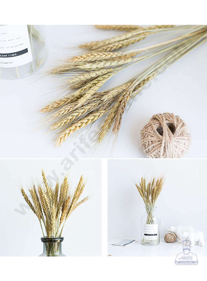Cake Decor Natural Dried Wheat Stalks For Cake Decoration Bouquet Wedding Party Centerpieces Decorative (10 pcs pack)