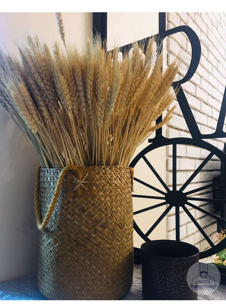 Cake Decor Natural Dried Wheat Stalks For Cake Decoration Bouquet Wedding Party Centerpieces Decorative (10 pcs pack)
