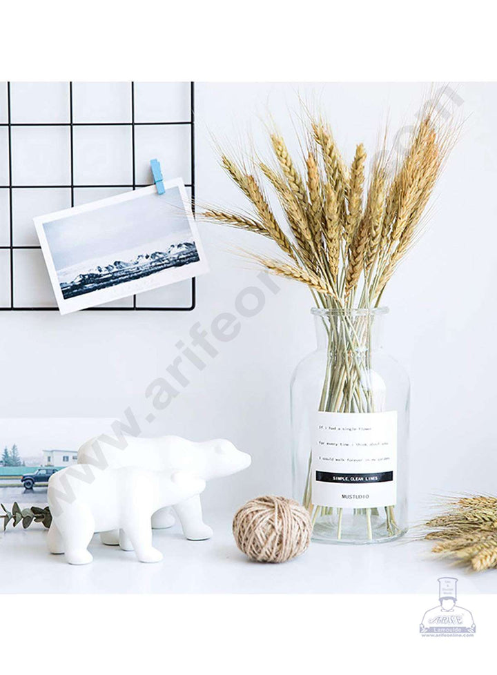 Cake Decor Natural Dried Wheat Stalks For Cake Decoration Bouquet Wedding Party Centerpieces Decorative (10 pcs pack)
