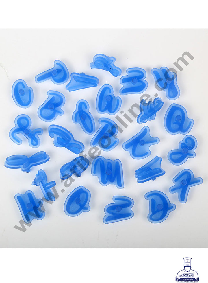 Cake Decor Plastic 26 pcs Uppercase Alphabet Cookie Stamping Set Plastic Fondant Cutter SBCK-2152