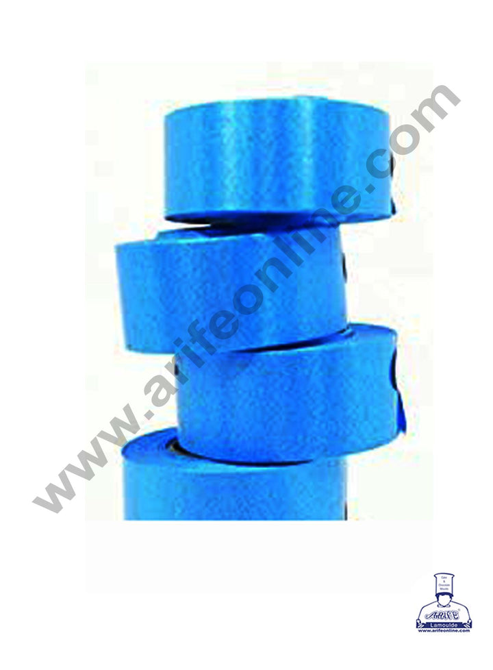 Cake Decor Plastic Curling Ribbon Roll for Flower Making Party Decoration & Festive Decoration - Set of 5pcs - Light Blue