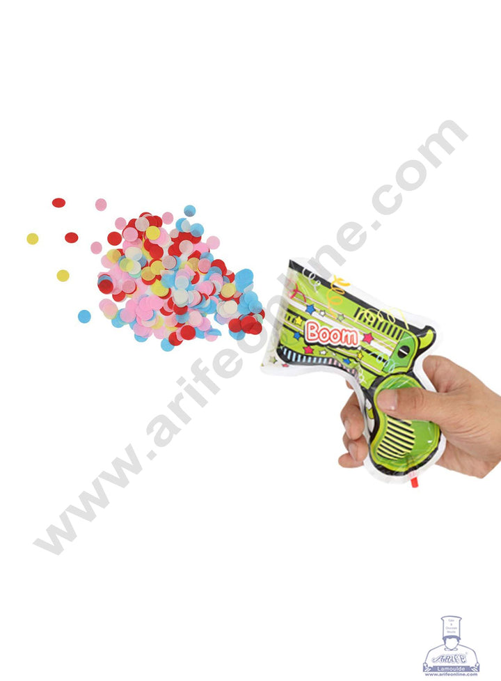 Cake Decor Plastic Gun Shape Multi Color Confetti Party Bag - 1 pc